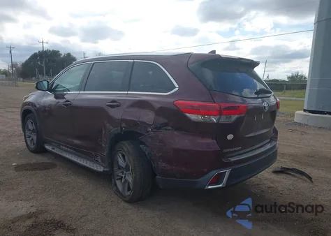 2018 Toyota Highlander Limited Platinum from USA, damaged, VIN 5TDYZRFH3JS271837